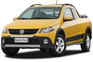 Messias Motors - 2015 Volkswagen Saveiro Cross 1.6 16v MSI (Flex) (cab.  estendida) Prata Completo+AirBag+ABS+Couro+Rodas+Som+Sensor Estacion.+Comp  de Bordo+Prot. Caçamba