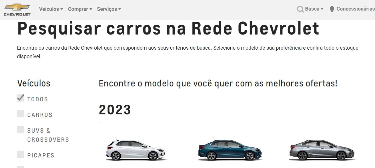 NOVO DEMO - Loja Virtual para Agência de Carros - Brasil na Web